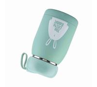 Alomejor Tasse Sous Vide élégante en Acier Inoxydable, Tasse Isolée Légère, Garde les Boissons Chaudes, Conception de Lapin Mignon pour les Voyages et l'école (GREEN)