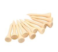 Alomejor Tees de, 100 Pièces de Tee en Bois Réglables avec 5 Tailles pour Maintenir la Balle à l'angle et Protéger Le Conducteur (4,2 cm)