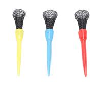 Alomejor Tees de Golf, Ensemble de 3 Tees en Nylon et Plastique à Mailles élastiques, de Couleurs Rouge, Bleu et Jaune, pour la Pratique sur Court extérieur. (#2)