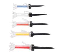 Alomejor Tees Magnétiques, Outil D'entraînement de Golf 5 Pièces avec Rebond à 360 Degrés et Cordon Anti-Perte, pour Le de Conduite et L'amélioration des Compétences (90mm)