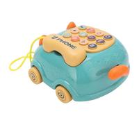 Alomejor Téléphone Jouet de Simulation de Chat pour Les Enfants, 16 Fonctions Différentes, Une Adhérence Confortable et Pièces Analogiques Stables sont Appliquées à Fins éducatives (Green)