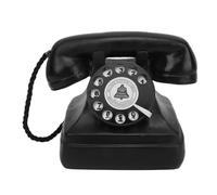 Alomejor Téléphone Rétro Vintage, Modèle de Téléphone Fixe en Résine avec Numérotation Nostalgique, pour Cadeau de Décoration Intérieure