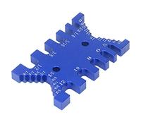 Alomejor Tenon Caliper Dovetail Jig Outil de Mesure de Haute qualité pour les Applications de Menuiserie, échelles Métriques et Impériales, 1 unité (BLUE)