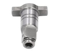 Alomejor Tête de Conversion de clé électrique, Acier allié au Chrome Vanadium Durable, Arbre de n Forme de T pour Usage Industriel 1 unité (double usage)