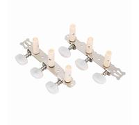 Alomejor Têtes de Machine en Métal pour Guitare Classique 3L 3R, Chevilles de Réglage pour un Réglage Rapide des Guitaristes Classiques, Argent, 1 Ensemble