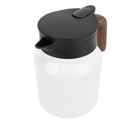 Alomejor Théière Robuste Isolée Sous Vide de 1000 Ml avec Couvercle étanche, Cafetière Thermique en Acier Inoxydable pour les Amateurs de thé (WHITE)