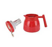 Alomejor Théière Thermique Isolée en Acier Inoxydable, Distributeur de Pichet à café de 880ml pour Usage Domestique/bureau (rouge)
