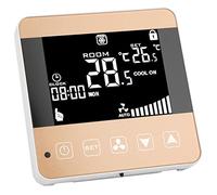 Alomejor Thermostat LCD Intelligent pour Ventilo-convecteurs avec Contrôle de Chauffage et de Refroidissement de Haute Précision pour Systèmes de Climatisation Centraux (WiFi, (Commande vocale pour