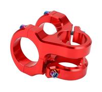 Alomejor Tiche à Cycle Court, Tige de Guidon Léger en Alliage en Alliage en Aluminium CNC avec Diamètre de Pince de 31,8 Mm pour Le Cyclisme de Montagne DIY (Rouge)