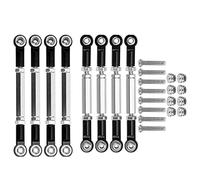 Alomejor Tige de Traction de Direction RC Tige de Traction Servo de Direction en M¨¦tal Bras de Liaison Connecteur D'extr¨¦mit¨¦s de Biellette de Direction pour WPL/MN/Feiyu(Noir)