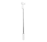 Alomejor Tige Télescopique pour Selfie 67cm Acier Inoxydable (White) | Portable, télécommande Bluetooth, rotation 360°, accessoire Vlog, facile à transporter