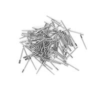 Alomejor Tiges de Remontage de Montre, Pièces de Rechange Durables pour la Réparation, 100 Pièces pour Les Professionnels de L'entretien des Montres, Acier Argent