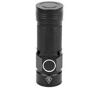 Alomejor Torche LED Lampe de poche rechargeable USB CR123A Batterie 1200mAh (batterie non incluse) pour intérieur et extérieur