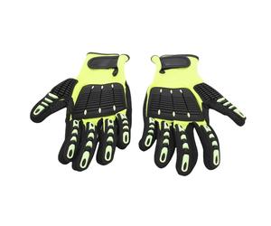 Alomejor TPR Résistants aux Coupures, aux Vibrations, aux Chocs, aux Chocs, pour les Travaux D'ingénierie Mécanique, Confort Exceptionnel pour une Utilisation de Longue Durée, Large Gamme (XL)