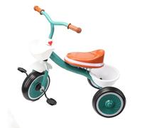 Alomejor Tricycle pour Enfants pour Garçons et Filles âgés de 1 à 6 Ans, Lumière Musicale, Conception de sécurité Réglable en Hauteur avec Grand Panier Arrière, pour Tricycle pour