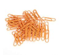 Alomejor Trombone, Jolis Petits Clips Oranges Portables, Parfaits pour la Classification de Fichiers et le Marquage de Signets, 180 Pièces de Fil Enduit D'animal Familier pour le Bureau et L'école
