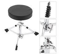 Alomejor Trône de Batterie, Siège de Batterie Réglable en Hauteur avec Manchons en Caoutchouc Antidérapants et Conception Pliable, Verrouillage à Boulon à 3 Positions pour Tabourets de