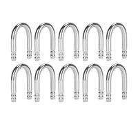 Alomejor Tube de Pompe à Oxygène de Tuyau de Coude en Forme de U D'aquarium d'acier Inoxydable pour L'aquarium, Tube de CO2 Antirouille Durable pour des Réservoirs de Poissons, 10 Pièces