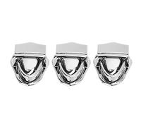 Alomejor Tuck Lock Fermoir Catch Classique Alliage Sac à Main Verrouillage du Pouce pour DIY Portefeuille Sac en Cuir, Fonctionnement en Douceur, 10 Pièces pour Les Amateurs de Fabrication de Sacs