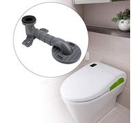 Alomejor Tuyau de Vidange de Toilette, Levier D'aile, Résistance à la Corrosion Durable pour Toilettes Intelligentes Intégrées Fendues, Caoutchouc PP Gris 5.5 Pouces