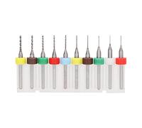 Alomejor Twist Drill Bit Set, Tungsten Steel Durable 10 Pcs (0.3-1.2mm)