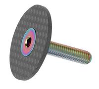 Alomejor Un Casque Permanent en Fibre de Carbone avec Une Vis Titan-Stop, Un Couvercle Simple pour Les Installations D'accès aux Vélos