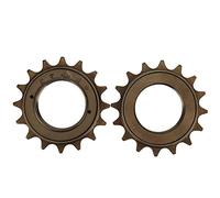 Alomejor Universal 16 Dents de Vélo Gratuites - Roue de Chaîne en Acier à Réévaluation, Plus Compact Fonctionnement du Vélo Souple X 2pcs