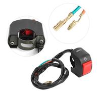 Alomejor Universal 7/8 -Borad -Motorrad LED Phares LED pour Interrupteurs de Moto, Commutateurs de Coque en Plastique Durables pour un Contrôle de la Lumière Simple (Bouton rouge)