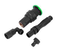 Alomejor Valve D'admission d'eau en Cuivre à Filetage Femelle, Durable pour Accessoires D'irrigation de Jardin (Jeu de 4 pièces 6 Points 25mm3/4 Fil intérieur)