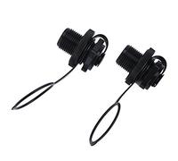 Alomejor Valve de Gonflage Unidirectionnelle, Robinet à Vis et À Enfoncer en ABS, Étanche et Rapide pour Bateaux Gonflables et Kayaks, 2 Pièces