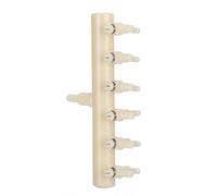 Alomejor Valve de Séparation de Commutateur Réglable en Plastique, 2 Pièces, pour Pompe à Air D'aquarium, Inverseur, Fonctionnement Pratique pour Les Aquariums (6 têtes)