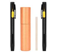 Alomejor Vanishing Leather Fabric Marker 2pcs Coquilles de Stylo 20 Bandes de Cire Disparaître Stylos pour des Lignes Claires et Uniformes Dessinées pour L'artisanat et le Bricolage Coquilles en