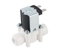 Alomejor Vanne D'eau 12V, Construction en Plastique Durable, for Usage | Bobine en cuivre pur, Longue durée de vie, Compatibilité avec les tuyaux 3/8 PE