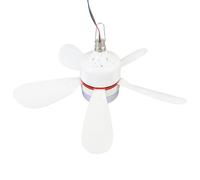 Alomejor Ventilateur de Plafond,12V intérieur extérieur avec LED,Ventilateur de Tente 42 cm,for Camping randonnée Van Garage Maison