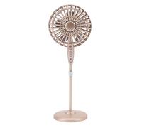 Alomejor Ventilateur de Plancher de Maison de Poupée, 1:12 échelle Rétro Dollhouse Stand Fan Miniature Vintage Ventilateur de Plancher avec des Détails Réalistes pour Bricolage Home (Gold)