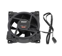 Alomejor Ventilateur de Refroidissement à Roulement à Pression Dynamique MFDB Silencieux PWM de 80 Mm pour Aération du Châssis PC, Vitesse de 800 à 2 500 Tr/min, pour le Travail/les Jeux, Matériau