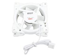Alomejor Ventilateur de Refroidissement à Roulement à Pression Dynamique MFDB Silencieux PWM de 80 Mm pour Aération du Châssis PC, Vitesse de 800 à 2 500 Tr/min, pour le Travail/les Jeux, Matériau