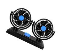 Alomejor Ventilateur de Refroidissement USB Rotatif à Double Tête pour Véhicule, Camping-car, Camion, Bureau, Fonctionnement Silencieux pour une Expérience de Conduite Sûre, Taille 20,3 X 16,4 Cm