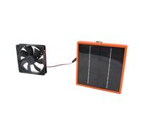Alomejor Ventilateur Solaire Portable, Solution de Refroidissement 5W 12V | Efficacité de conversion élevée, idéale pour les poulaillers, en ABS, conception légère