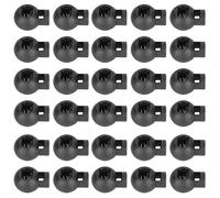 Alomejor Verrouillage de Cordon Clamp/Holder à Ressort pour Corde en Plastique 300 Pièces en Forme de Boule à Trou Unique Durable et Léger pour Accessoires de Bagages, Vêtements, Sacs à Dos et Plus