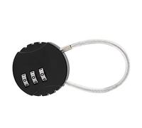 Alomejor Verrouillage par Mot de Passe Solide en Alliage de Zinc pour la Prévention des Fuites D'animaux Domestiques, Mini Verrou à Code Noir 1,5 X 0,4 X 3,1 Pouces