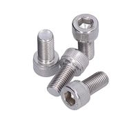Alomejor Vis à Tête Hexagonale à Pas Fin A2-70 Durable et Polyvalente