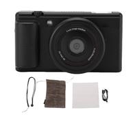 Alomejor Vlog avec écran Couleur 2,8 Pouces, Autofocus 80 Mégapixels, Vidéo 5K 30 IPS, Zoom Numérique Compact à Grande Ouverture F1.8, Zoom 16x, Webcam USB pour la Photographie (Black)