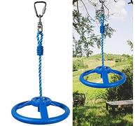 Alomejor Volant d'escalade Extérieur pour Enfants, Volant D'inertie pour L'entraînement, Balançoire Durable pour Jouer dans Le Jardin, adapté aux Enfants et aux Adultes, en Plastique (Blue)