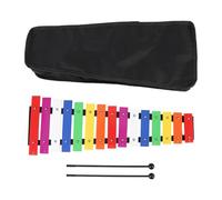 Alomejor Xylophone pour Enfants, 8 Touches de Couleur Arc-en-Ciel, Jouet éducatif Musical avec 2 Maillets et Sac de Rangement, à Partir de 3 Ans