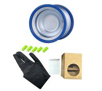 Alomejor Yoyo Professionnel, Roulement Réactif à Grande Vitesse, Yo Yo en Aluminium pour Les Tours et la Compétition, Parfait pour Les Enfants et Les Adultes (Blue)