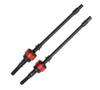 Alomejor1 2 pièces RC essieu Avant pour SCX10 1:10 Voiture sur chenilles en Acier CVD Avant Arbre d'entraînement Accessoire de Remplacement(Rouge)