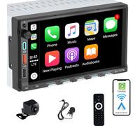 Alondy Autoradio 2 DIN avec écran Tactile de 7 Pouces Compatible avec Apple CarPlay [Wireless] Android Auto Bluetooth Caméra de recul AM/FM RDS Radio Type-C USB Charge Rapide 3A