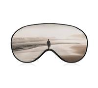 Alone at The Beach Masque de sommeil doux et confortable avec sangle réglable pour homme et femme