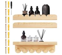 Alongen Lot de 3 étagères flottantes 40 cm pour chambre d'enfant, bibliothèque, en bois, rangement mural, organisateur décoratif pour chambre à coucher, chambre d'enfant, chambre de bébé
